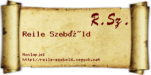 Reile Szebáld névjegykártya